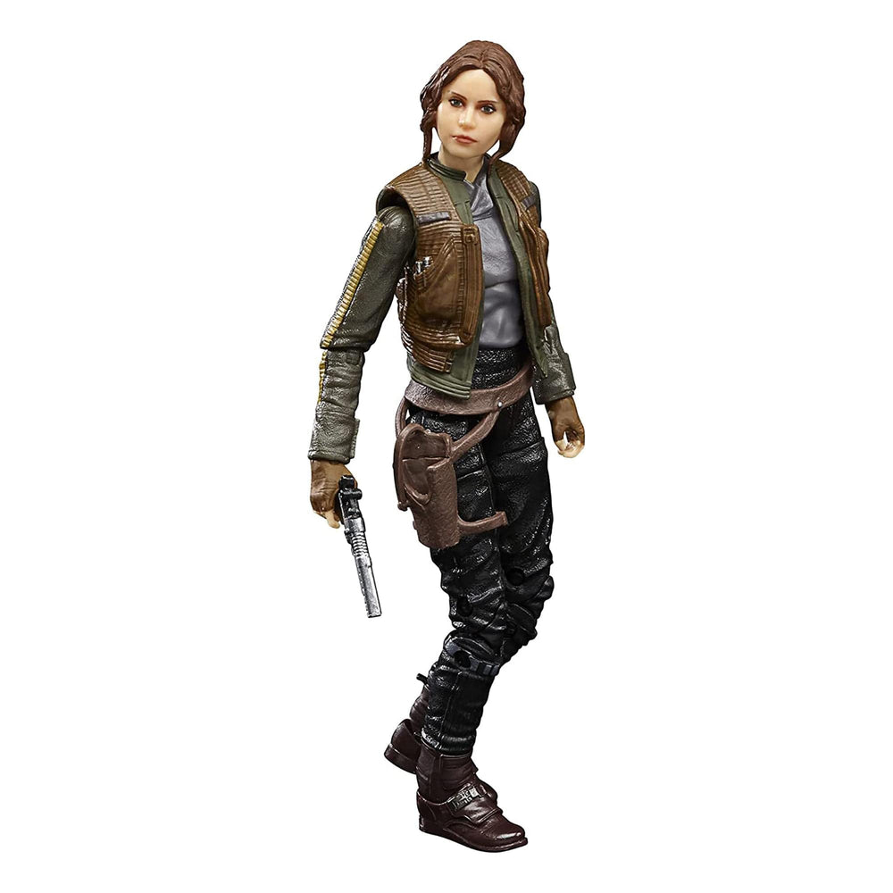STAR WARS The Black Series Jyn Erso 6-Inch Figure with premium articulation for display.