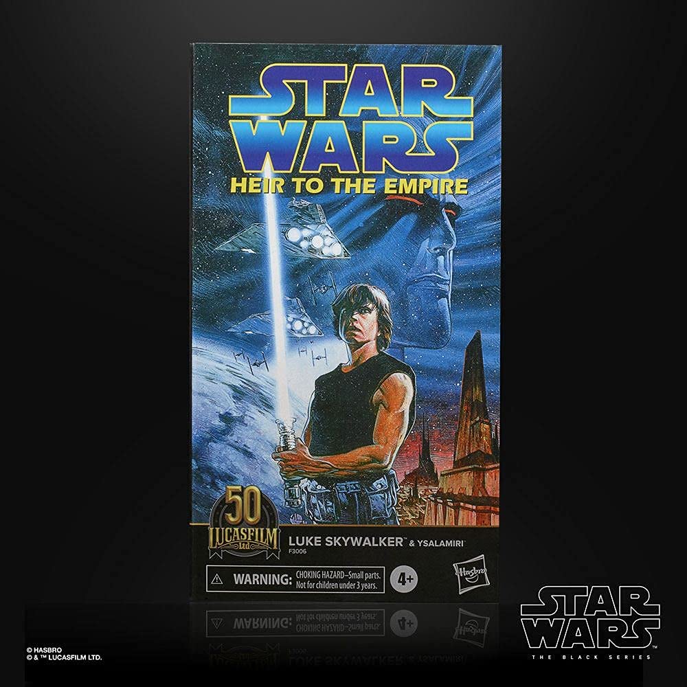 Star Wars The Black Series Luke Skywalker 6-inch scale articulated figure for posing.