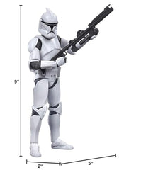 STAR WARS The Black Series Phase I Clone Trooper display-ready figure for shelves