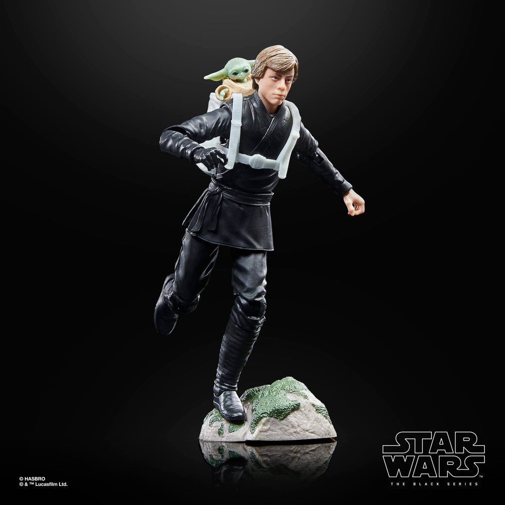 STAR WARS The Black Series premium deco on Luke Skywalker and Grogu