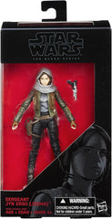 Star Wars The Black Series Sergeant Jyn Erso front view action figure for display