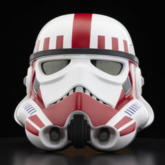 STAR WARS The Black Series Shock Trooper Helmet, detailed texture, game-inspired look for Battlefront fans.