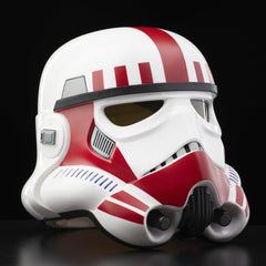 STAR WARS The Black Series Shock Trooper Helmet, electronic accents, adds realism to cosplay and display.