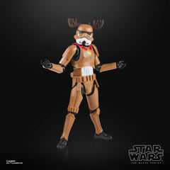 STAR WARS The Black Series Stormtrooper holiday edition blaster accessory for posing options.