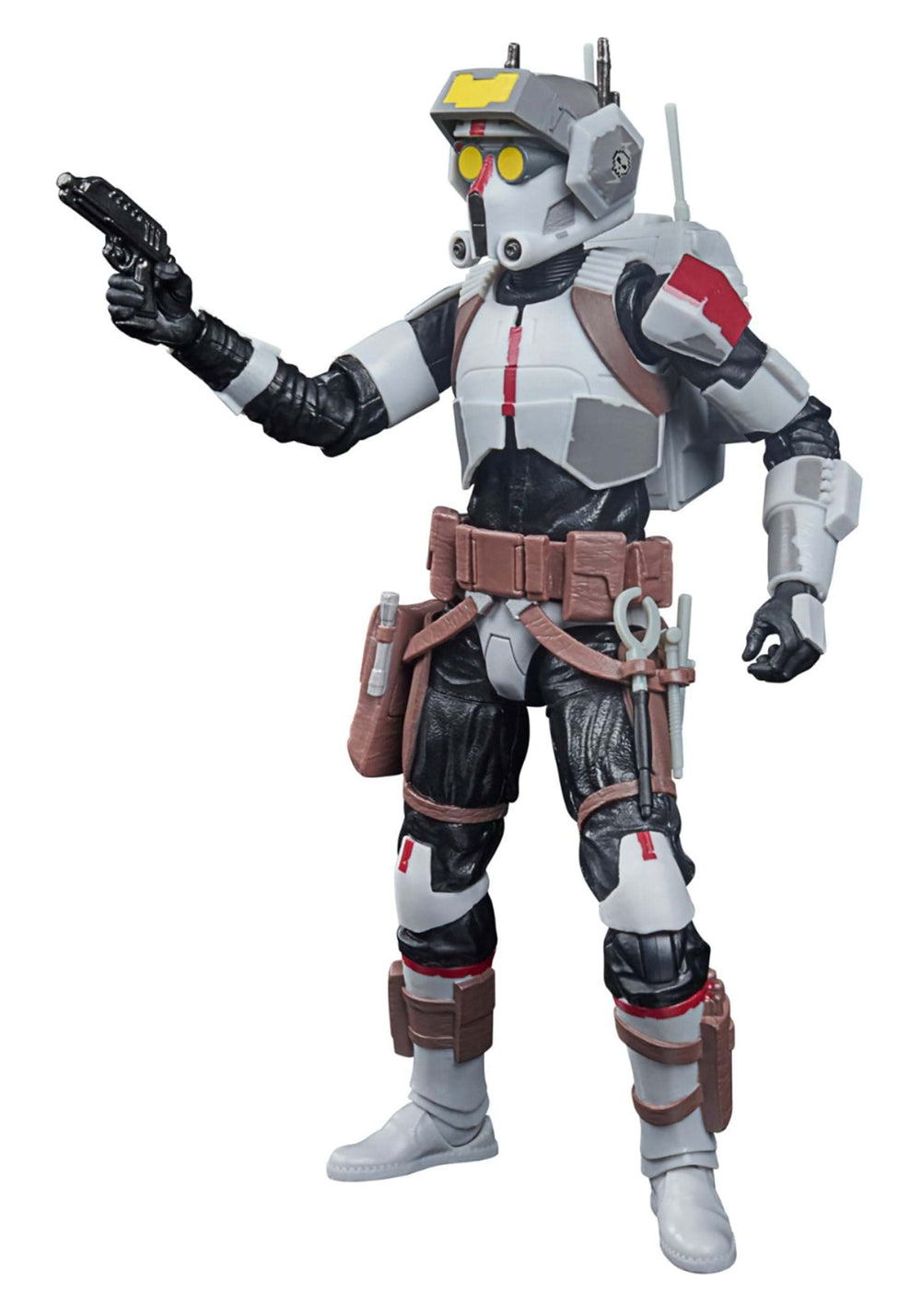 STAR WARS The Black Series Tech figure front view with premium articulation for dynamic poses.