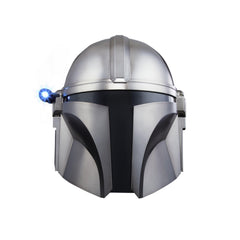 STAR WARS The Mandalorian helmet front view highlights beskar-inspired armor for cosplay