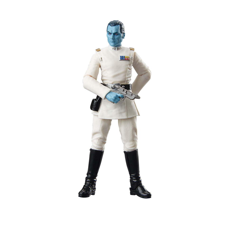 STAR WARS Grand Admiral Thrawn figure with poseable articulation for dynamic display.