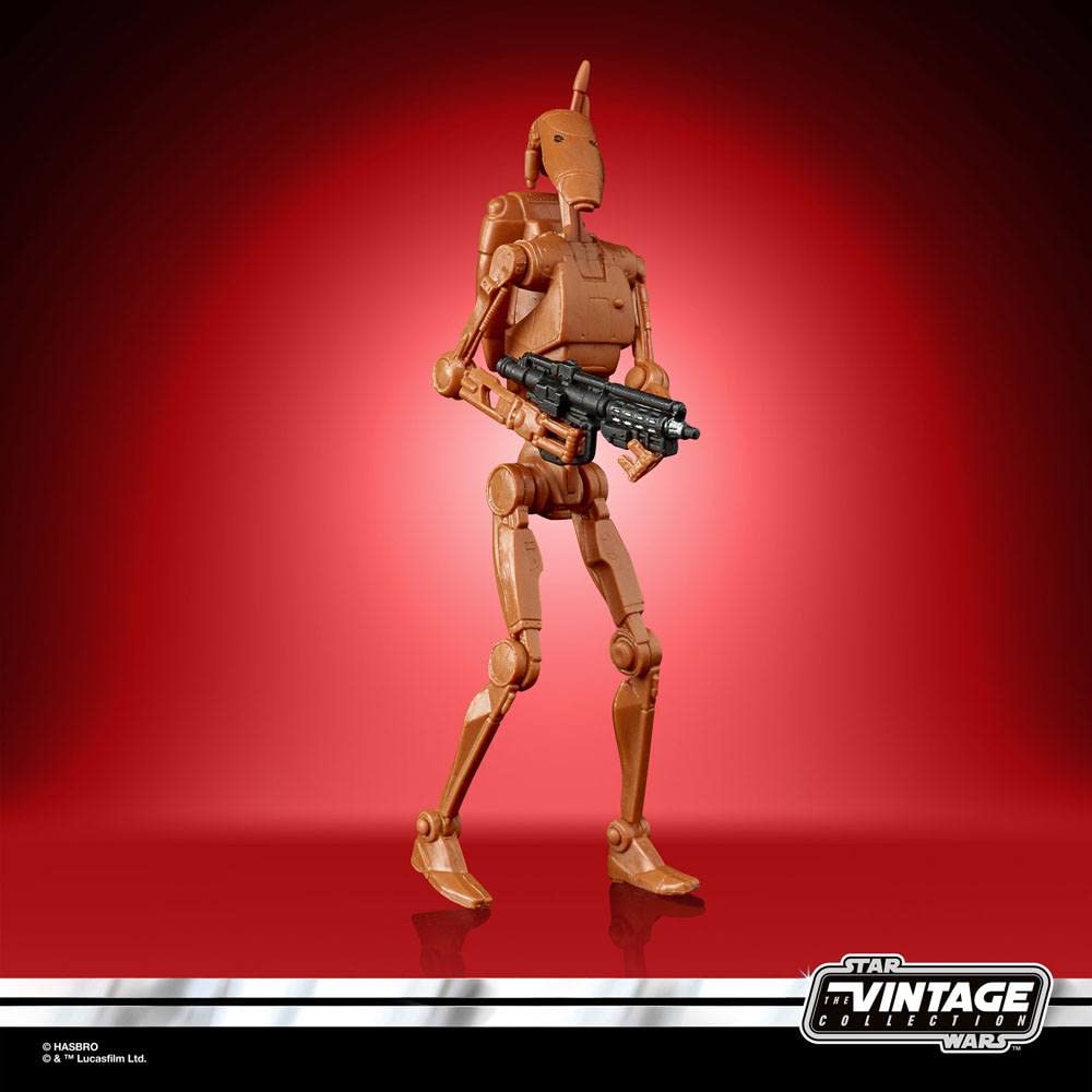 Star Wars The Vintage Collection Battle Droid action pose ideas from scenes.