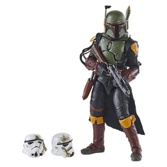 STAR WARS Boba Fett Tatooine deluxe figure pose highlights detailed articulation for display.