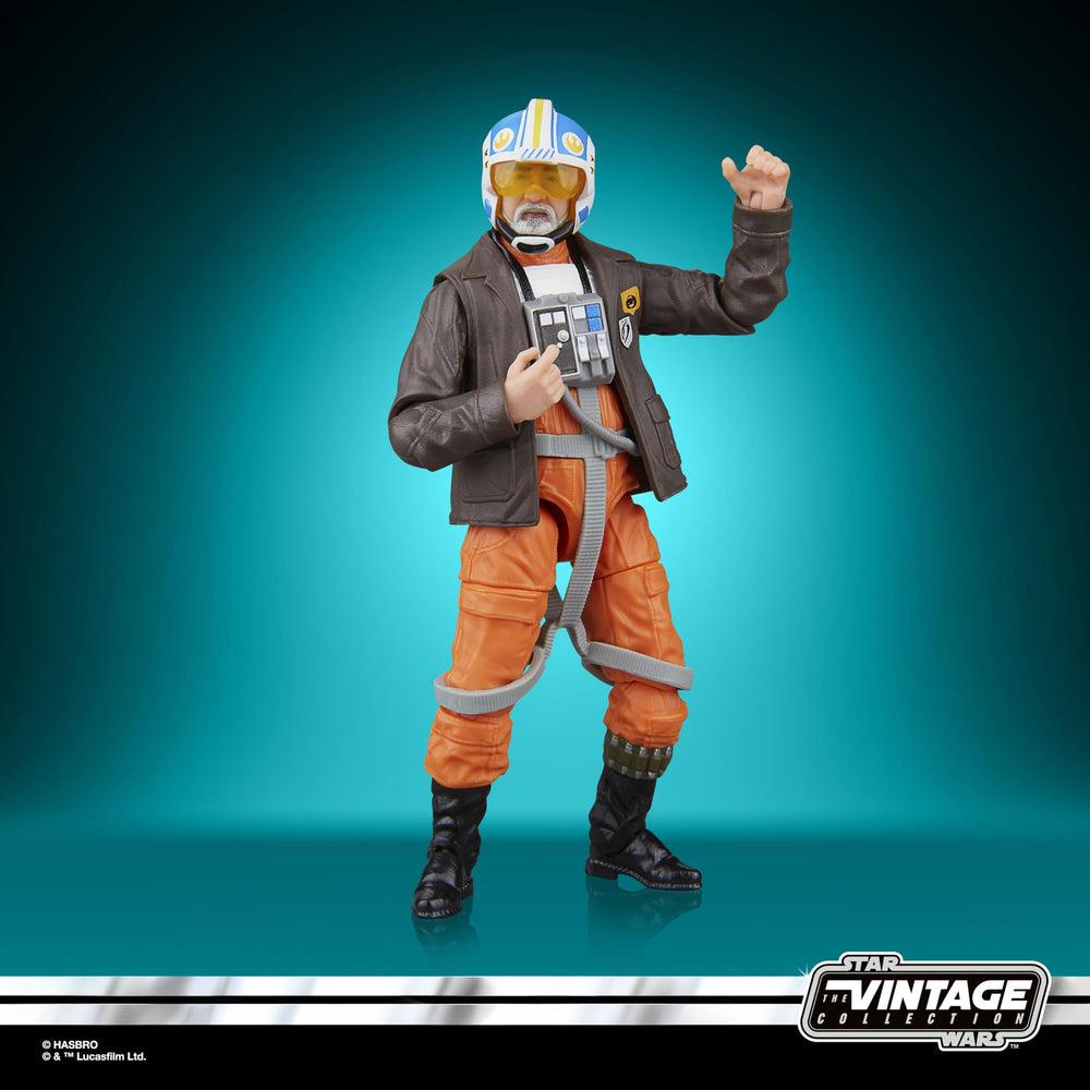 STAR WARS Vintage Collection display on a shelf featuring Carson Teva.