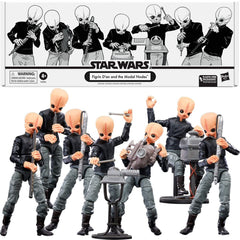 STAR WARS The Vintage Collection pack featuring Figrin D’an and the Modal Nodes for authentic cantina display.