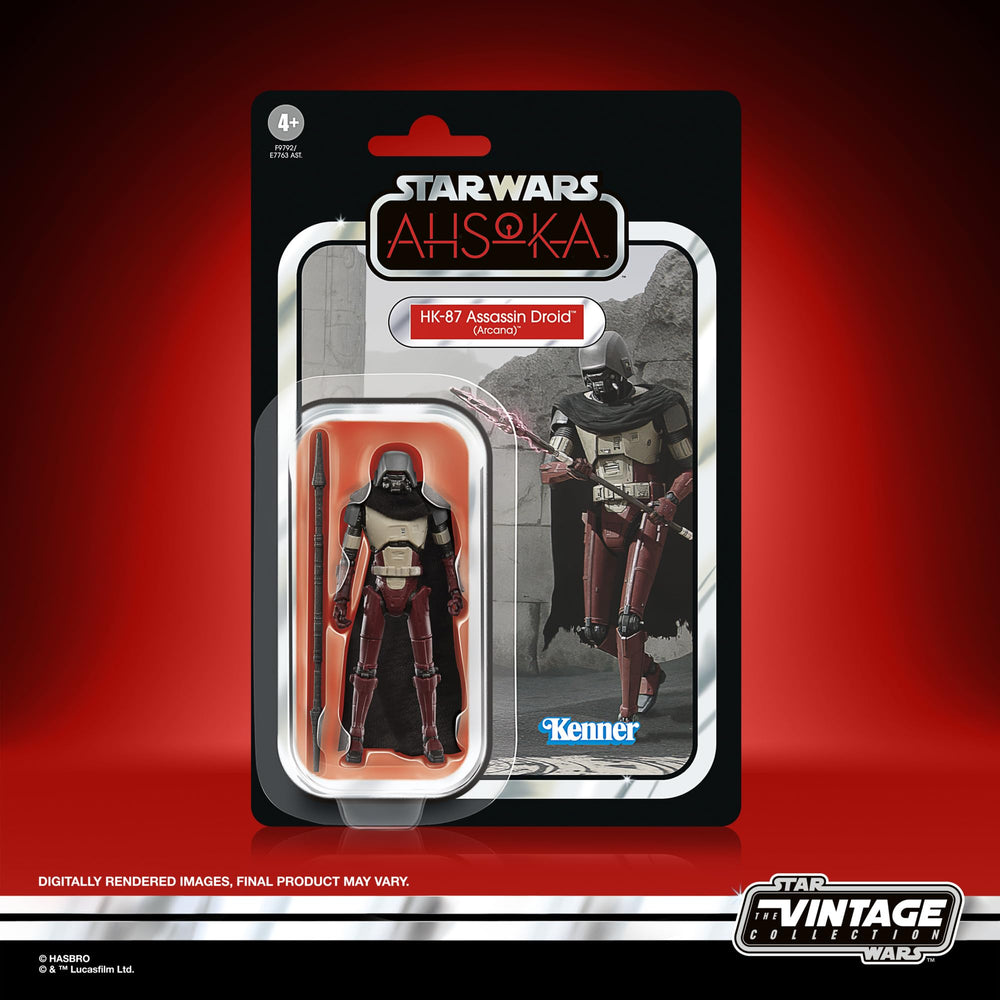 STAR WARS HK-87 Arcana figure demonstrates articulation for dynamic posing