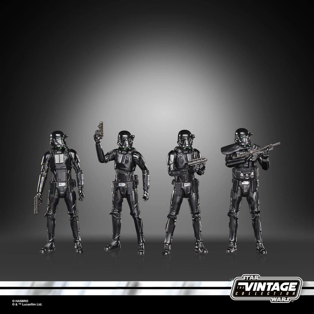 Star Wars Vintage Collection Imperial Death Trooper figures in dynamic poses for dioramas.