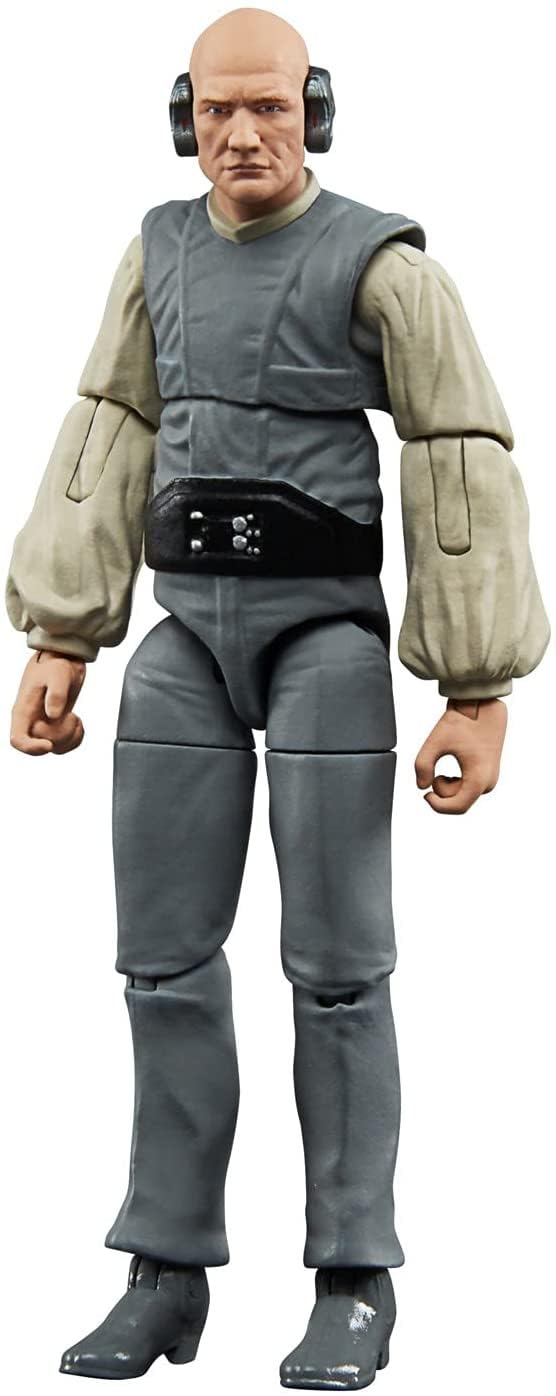 STAR WARS The Vintage Collection Lobot figure front view showcases premium articulation for dynamic display.