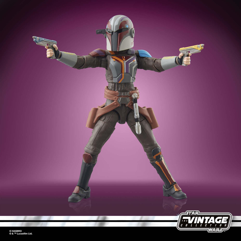 Sabine Wren figure with multiple articulation points for flexible posing.