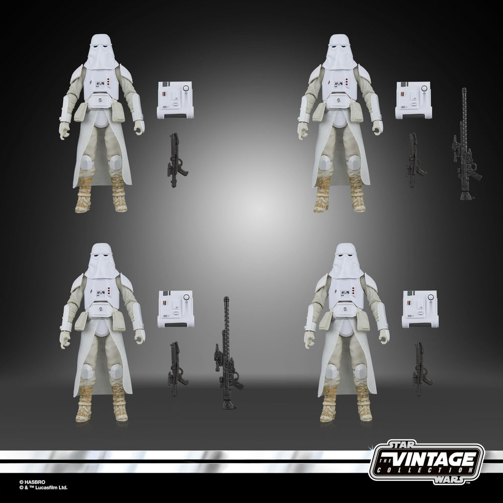 STAR WARS Vintage Collection Snowtrooper 4-Pack arctic gear for authentic troop flavor