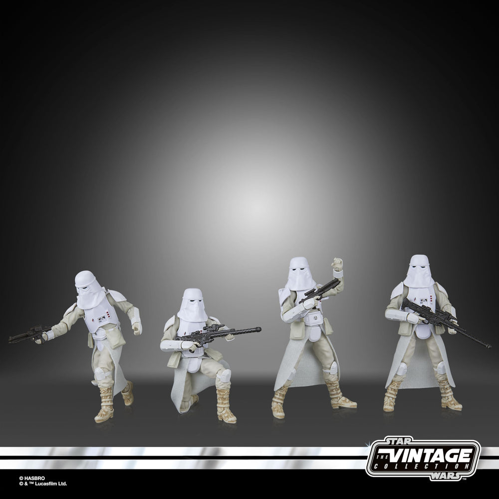 STAR WARS Vintage Collection Snowtrooper 4-Pack closed box packaging with Kenner branding