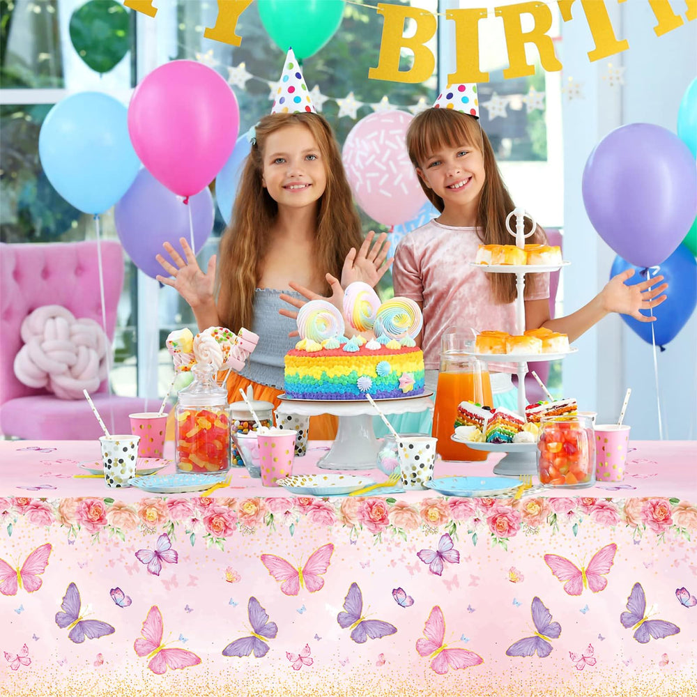 Staraise pink butterfly decor for girls' baby showers and outdoor spring parties.