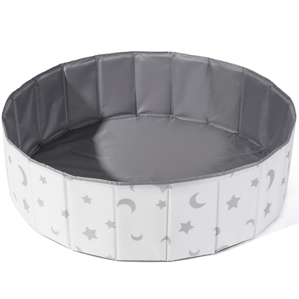 STARBOLO 40-inch ball pit folded for easy portability and travel