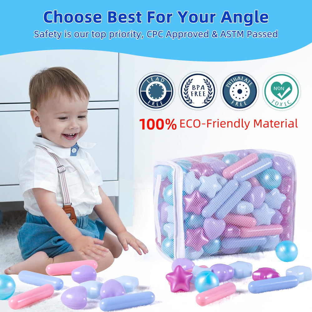 STARBOLO toddler-friendly balls with smooth edges for safe handling