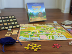 Stardew Valley board game: animal tokens add tactile farming detail and progress tracking.
