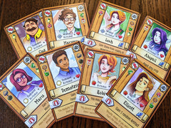 Stardew Valley board game: immersive art captures rural life and farming charm.