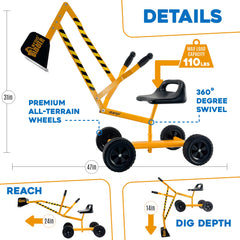 Stargo 360-degree seat rotation promotes ease of maneuvering during scooping.
