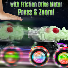 Stargo glow skull monster truck jaw motion chomping during motion play