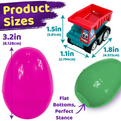 Stargo prefilled easter eggs featuring pull-back vehicles for quick, stress-free hunts