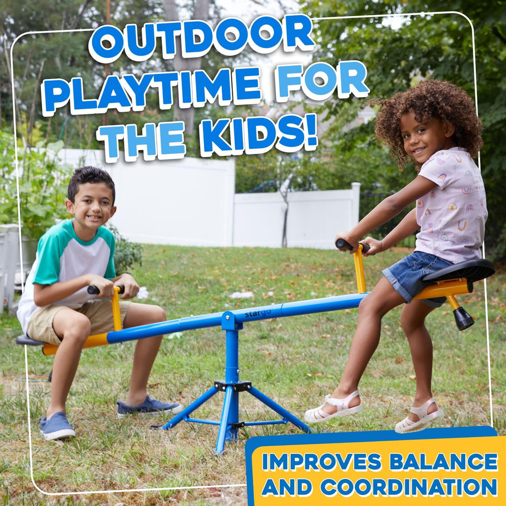 Stargo Swivel Teeter Totter 360-degree swivel enables dynamic all-around movement