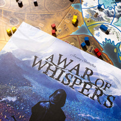 Starling Games A War of Whispers diplomacy chits emphasize alliances and betrayals dynamics.