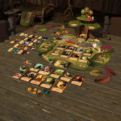 Starling Games Everdell 3D Ever Tree centerpiece enhances immersion.