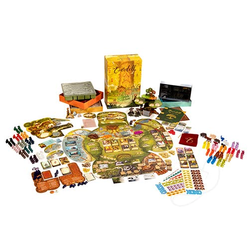 Starling Games Everdell deluxe components metal tokens durable pieces elevate tactile gameplay.