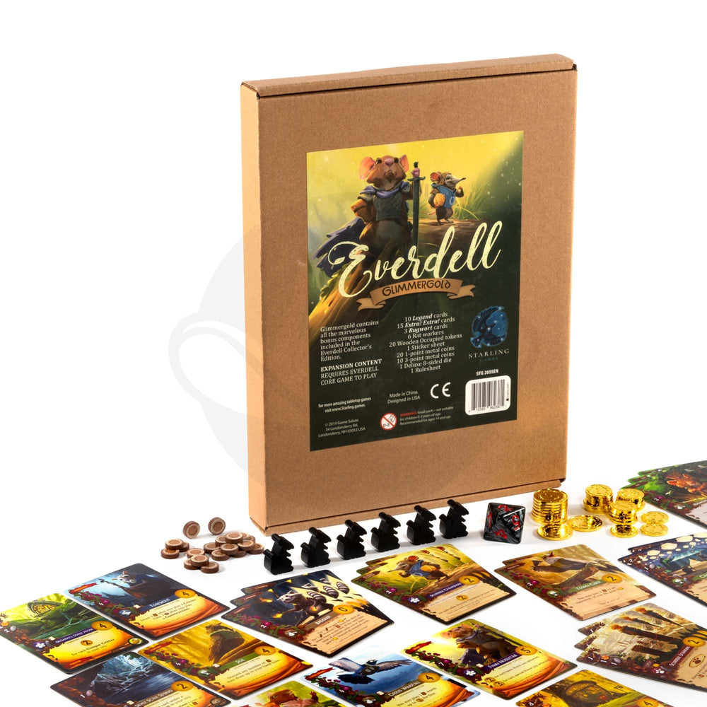 Starling Games Everdell Glimmergold legendary cards for new strategies