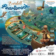 Starling Games Everdell Pearlbrook 2nd Edition pearls showcased for sparkling river exploration.