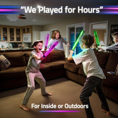 Starlux glow-in-the-dark sword duel ideal for outdoor parties