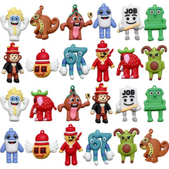 Steal a Brainrot figure set with 24 pieces for vibrant desk display and playful décor.