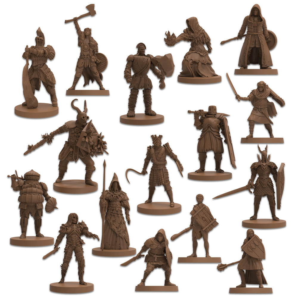 Steamforged Dark Souls Characters Expansion cleric armour miniature supports frontline healing and protection.