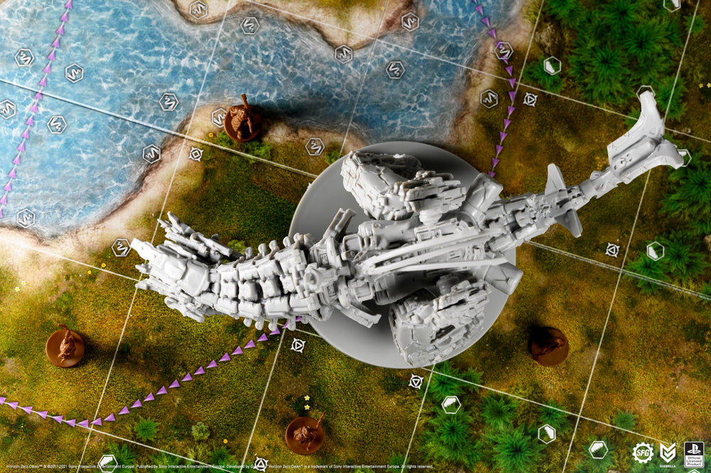 Steamforged Thunderjaw card-pack visuals support fast reference during play.