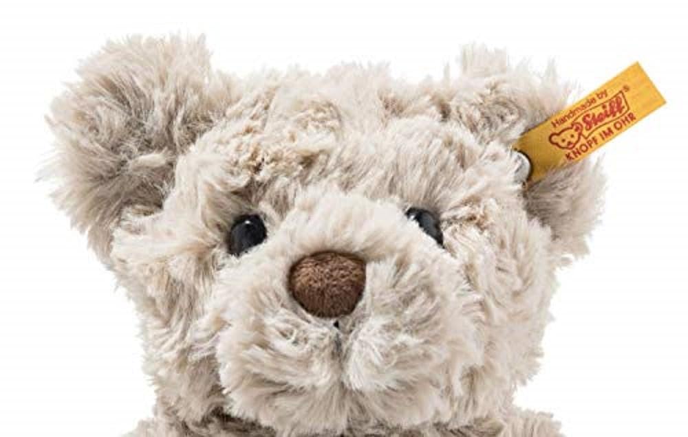 Steiff Honey Teddy Bear fabric detail, ultra-soft plush for comforting hugs