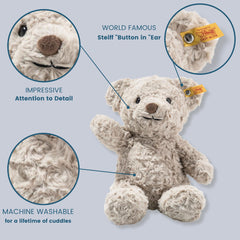 Steiff Honey Teddy Bear sitting up, a cute companion for stories and seat time.