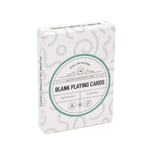 Stellar Factory blank playing cards deck for prototyping new games with precise shuffle