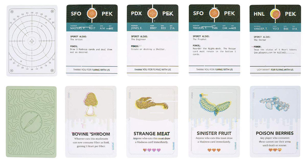 Stellar Factory Ravine Spirits glitchy card designs deepen thematic tension.