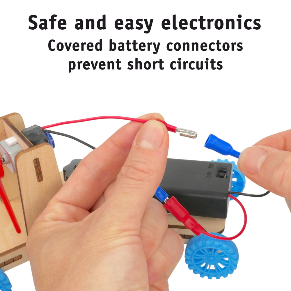 STEM Inventions Propeller Car Kit angle adjustment shows different motion patterns