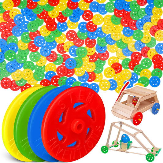 STEM Inventions toy wheels 1.36-inch pack for quick model car builds.