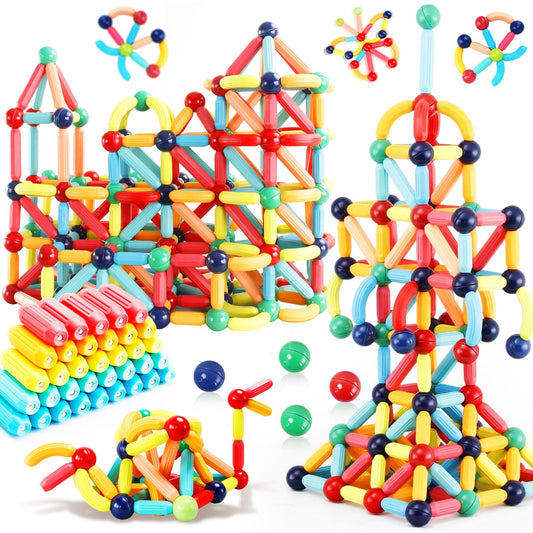 STEMTiles 64PCS magnetic blocks overview for creative STEM exploration.