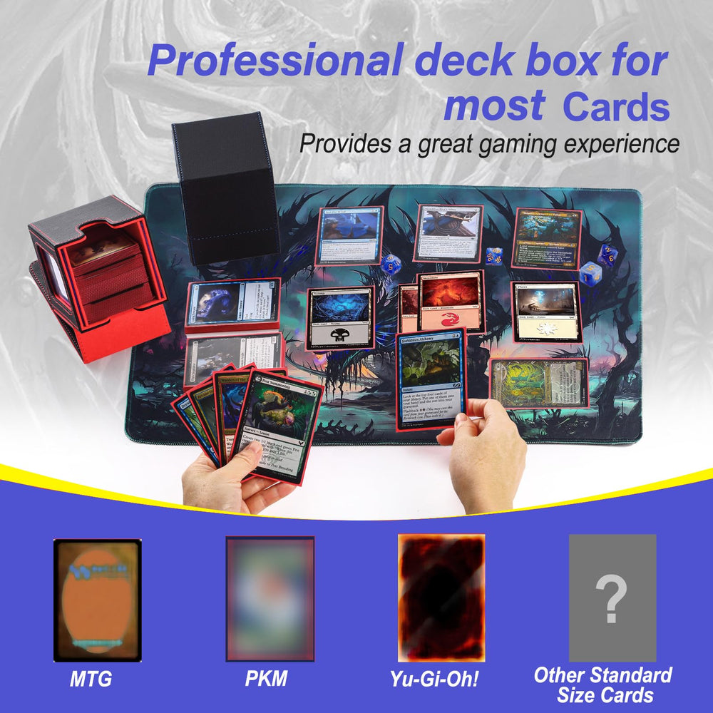 Stepane deck box holds up to 100 double sleeved cards