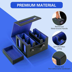 Stepane large-capacity deck box holding 400+ double-sleeved cards.