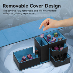 Stepane magnetic closure keeps contents secure between sessions