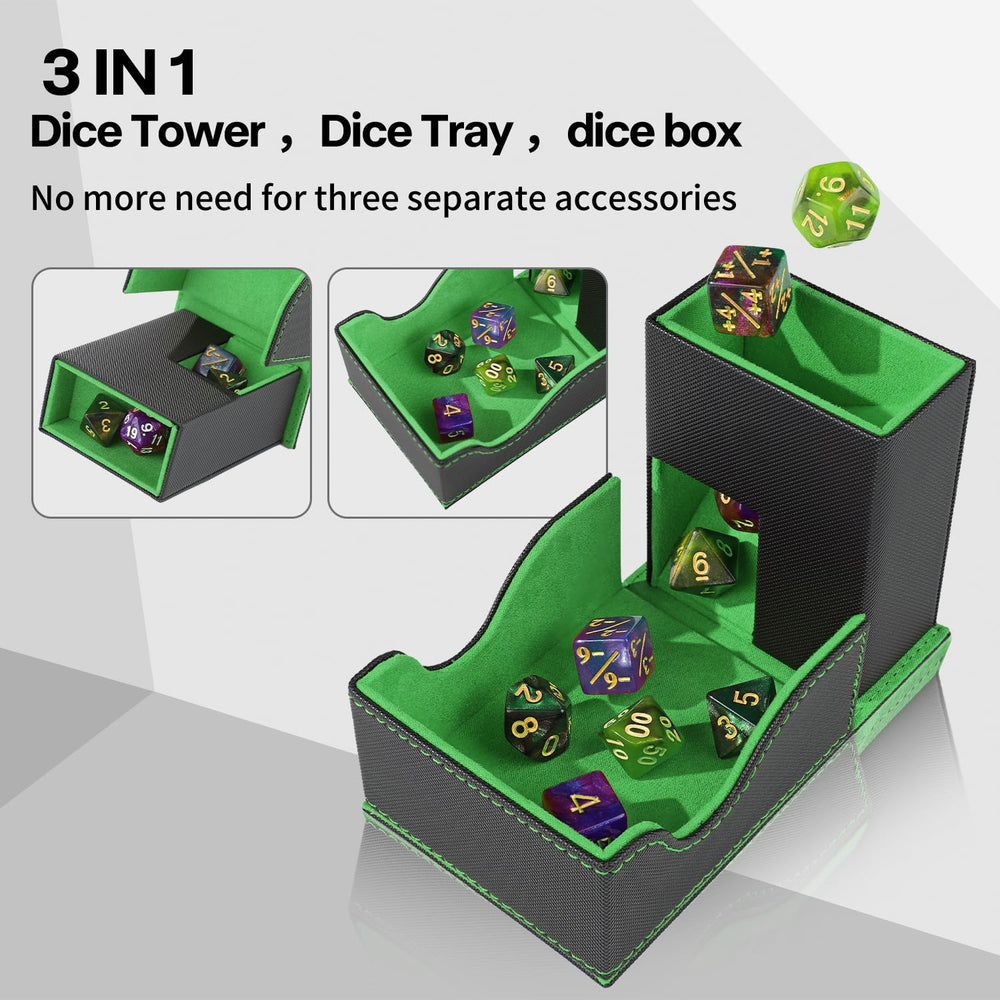 Stepane RPG gift set with dice tower and bonus accessories included.